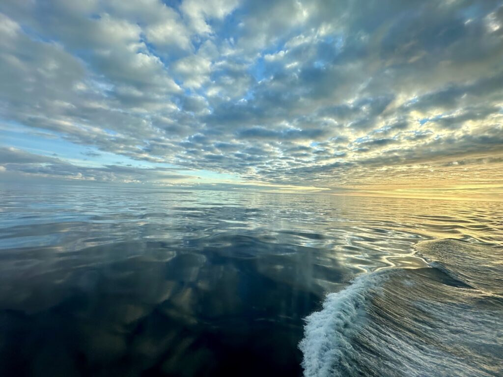 Calm Seas And Midnatsol On The Midnatsol
