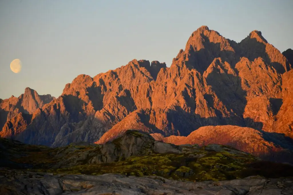 Moonrise Near Svolvaer